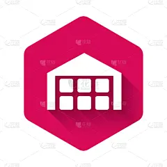 白色,分离着色,仓库,图标,长阴影,工业,建筑业,商务,服务,运输
