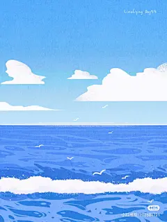 扁平风风景插画