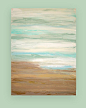 Abstract Art inspiration - Coastal Abstract Acrylic Painting Fine Art by OraBirenbaumArt: 