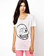 Image 1 of Cheap Monday Flirt Skull T-Shirt