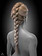Girl hair render ( Type 3 - Vray), Andrew Krivulya : Hello everyone! This is my new hairstyle which I've done in my spare time. 

So, meet Elisabeth. I think now I will make all my hairstyles for her =) Not for my old mannequin. 

For hair grooming -  I u