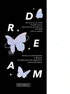 364期|手机壁纸|黑底梦幻紫蝴蝶