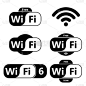 Wifi图标，无线网络技术，矢量图解