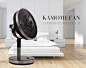 【聚】 日本kamomefan静音电风扇台式家用落地扇遥控立式变频302D-淘宝网