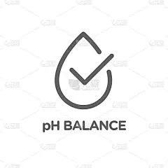 pH中性平衡向量图标，徽章印章，标志