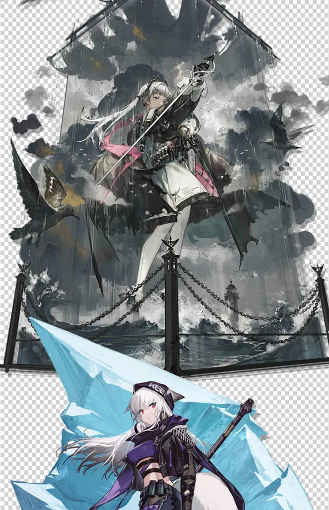 明日方舟高清角色立绘2K插画海报免抠PNG原画设定绘画参考CG素材-淘宝网-花瓣网