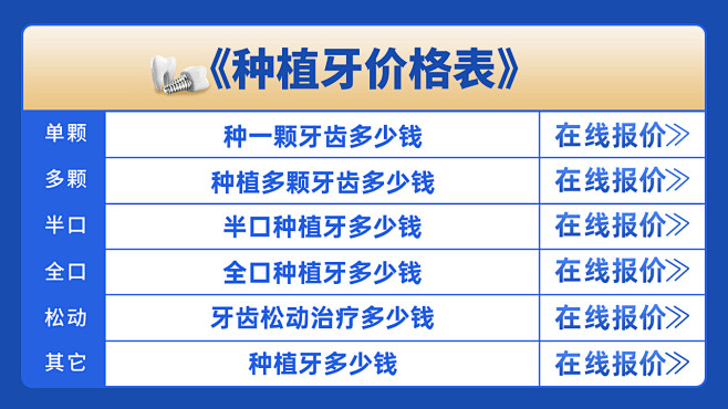 种植牙估价头图设计师种植牙估价头图