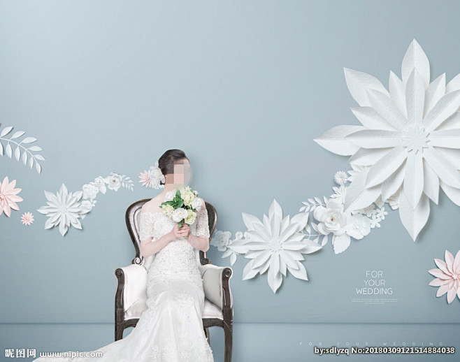 时尚婚庆婚纱设计海报背景图片