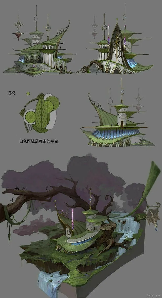 其中包括图片：Fantasy Environment-花瓣网