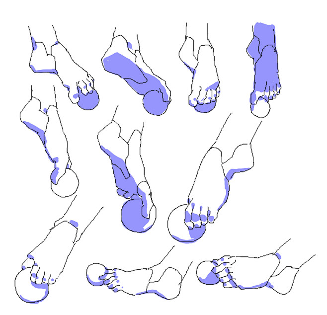 脚的描画简略化 [9]