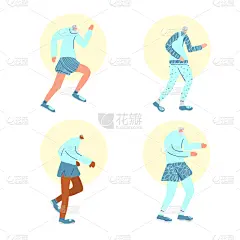 慢跑,人,古老的,矢量,式样,分离着色,老年男人,运动,迅速,田径运动员