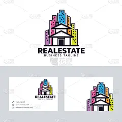 房地产,品牌名称,计划书,建筑业,商务,建筑,图像,矢量,复古,服务