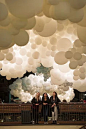 Illuminated balloons form cloud-like installation at London Design Festival