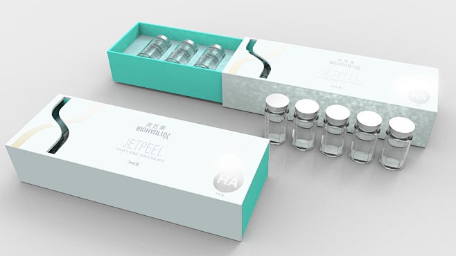 华熙生物 润百颜 医美产品包装 3D+渲...