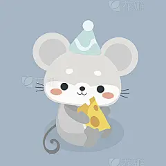 Cute mouse cartoon.