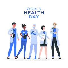 世界卫生日插画