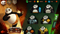 KUNG FU PANDA 4 Game UI Design : My recently virtual project originates in my love of KungFu Panda，meanwhile，I 'd like to practice Chinese styleThe UE is learnt from Kung Fu Panda3 ，and the icon is learnt from Kung Fu Panda2&3.