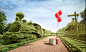 Topiary Train : A collaborative effort between CGI & Photography.