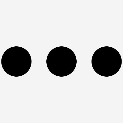 更多点省略号图标_88ICON https://88icon.com 更多 点 省略号 水平点 三个点 对齐点 三个水平点 平滑实体图标