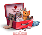 Daily Paint 2116. First Aid Kittens by Cryptid-Creations