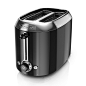 Amazon.com: BLACK+DECKER TR1300BD 2-Slice Extra Wide Slot Toaster, Bagel Toaster, Black/Stainless Steel: Kitchen & Dining