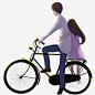 情人节紫色情侣骑车背景高清素材 光 光点 情人节 情侣 拥抱 插画 紫色 骑车 元素 免抠png 设计图片 免费下载