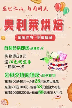 烘焙海报  - 源文件下载【酷图网】烘焙店,蛋糕店,展架,插画,招聘,设计,广告设计,