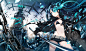 miku＆黑岩~  恋爱战争（可放大） #初音# #黑岩射手# #二次元#
