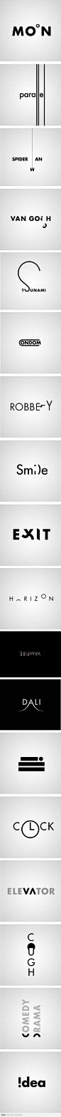 Logos; I love a smart logo, but I also like simple logos. I think that these are examples of good logos that just used simple type treatments to achieve a great result.