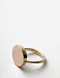 14 karat rose and yellow gold flip ring