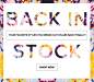 Back In Stock Email Design | Revolve Clothing