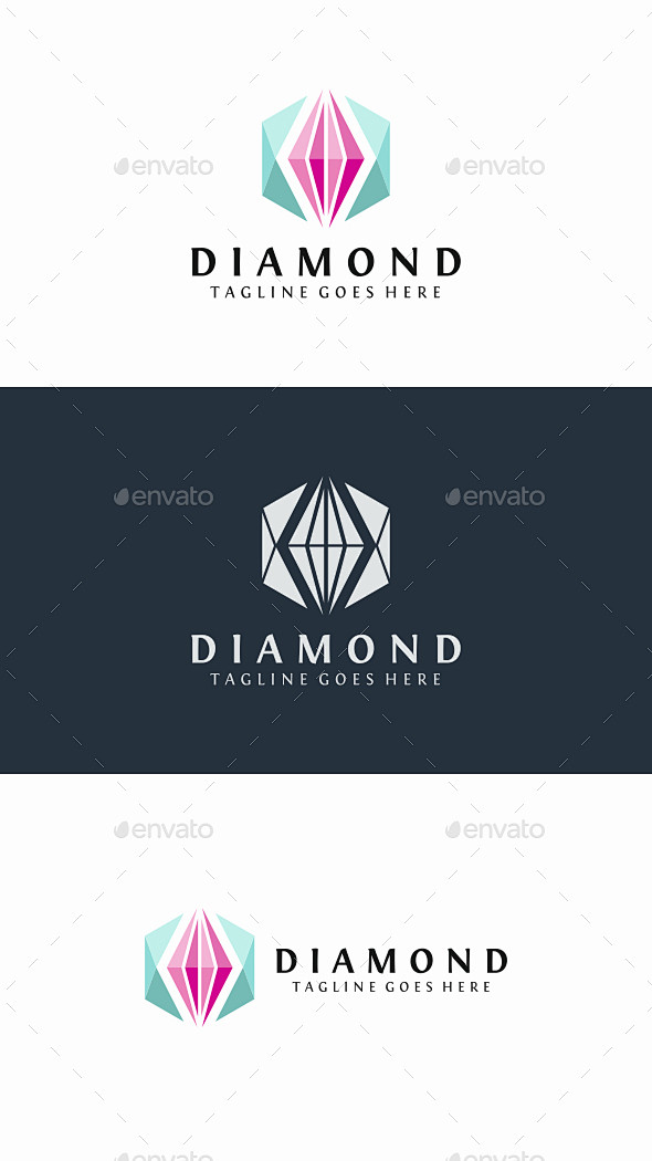 钻石——对象标识模板Diamond - Objects Logo Templates品牌、品牌、公司、钻石、钻石切割,昂贵的,时尚,宝石,宝石 ...