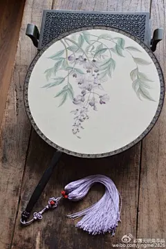 手绘团扇