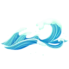 海浪免扣素材