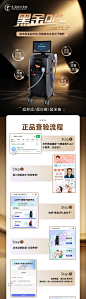 黑金超光子验真流程海报长图-源文件分享-ywjfx.cn