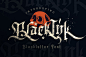 Blackink哥特复古纹身logo英文字体下载-topimage