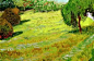 梵高的花园风光油画作品欣赏，记忆中的伊甸园
