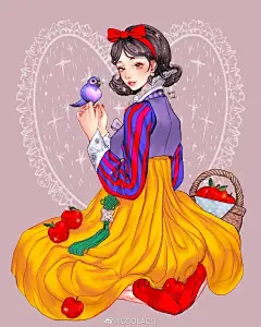 #少女动漫##二次元##遇见艺术#
分享：画师『somesad_draw』的迪士尼公主韩服系列插画绘画作品 ​​​ ​​​​