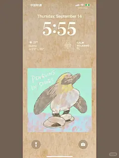 一只穿鞋子的企鹅 ｜原创壁纸分享 - 小红书