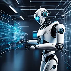 数码网络科技互联网AI机器人模型