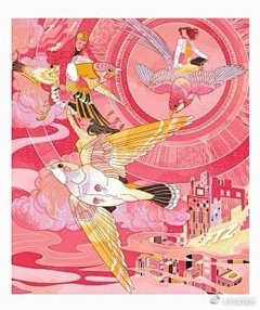 中国日报插画 很有中国人物特色的装饰画 by：李旻
艺术设计考研超话 艺术考研超话 设计考研超话 ​​​​
