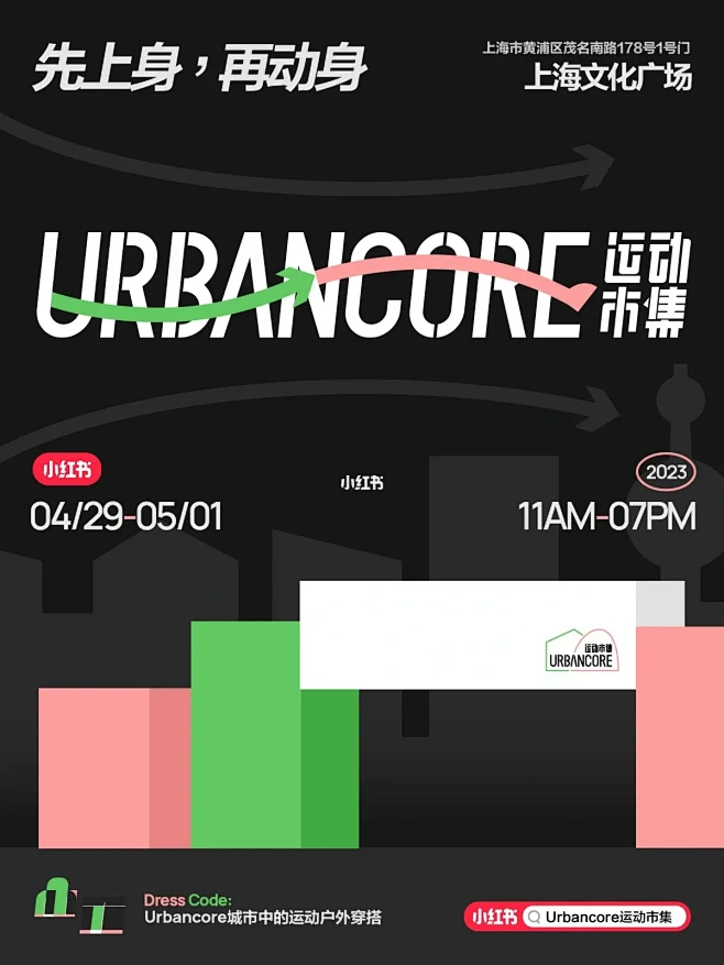 五一去哪——>小红书Urbancore运...