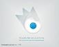 水滴光盘图形标志设计公司logo