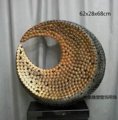 不锈钢抽象展厅艺术品影楼装饰陈设品招财摆件现代中式铁艺雕塑-淘宝网