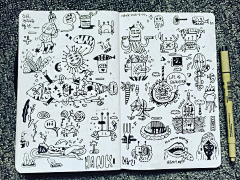 麻花儿_R采集到Illustration | Doodle涂鸦风