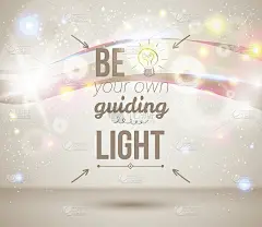 做自己的指路明灯。激发光的海报