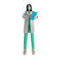 Lady doctor 3D Illustration