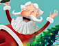Зoster for New Year's fair : in fact it's not really Santa Claus, it's russian Ded Moroz (Father Frost) =)