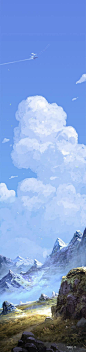蓝色天空下划过痕迹的飞机高清素材 设计图片 免费下载 页面网页 平面电商 创意素材