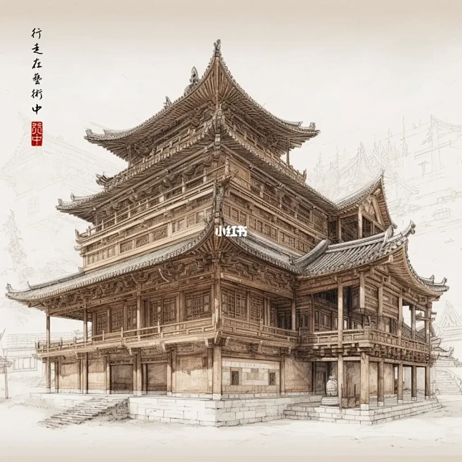 中国古建筑-榫卯结构-概念-花瓣网